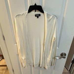 Express cardigan size small cream